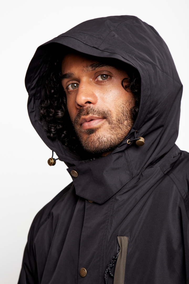 Impermeable Kol Reciclado Negro Hombre