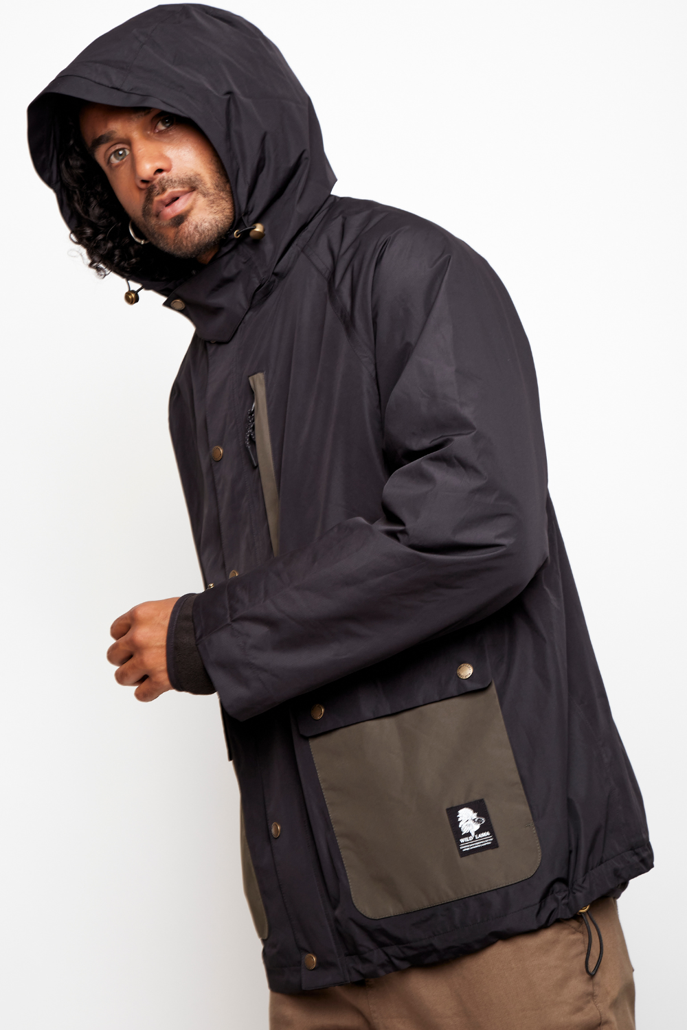 Impermeable Kol Reciclado Negro Hombre