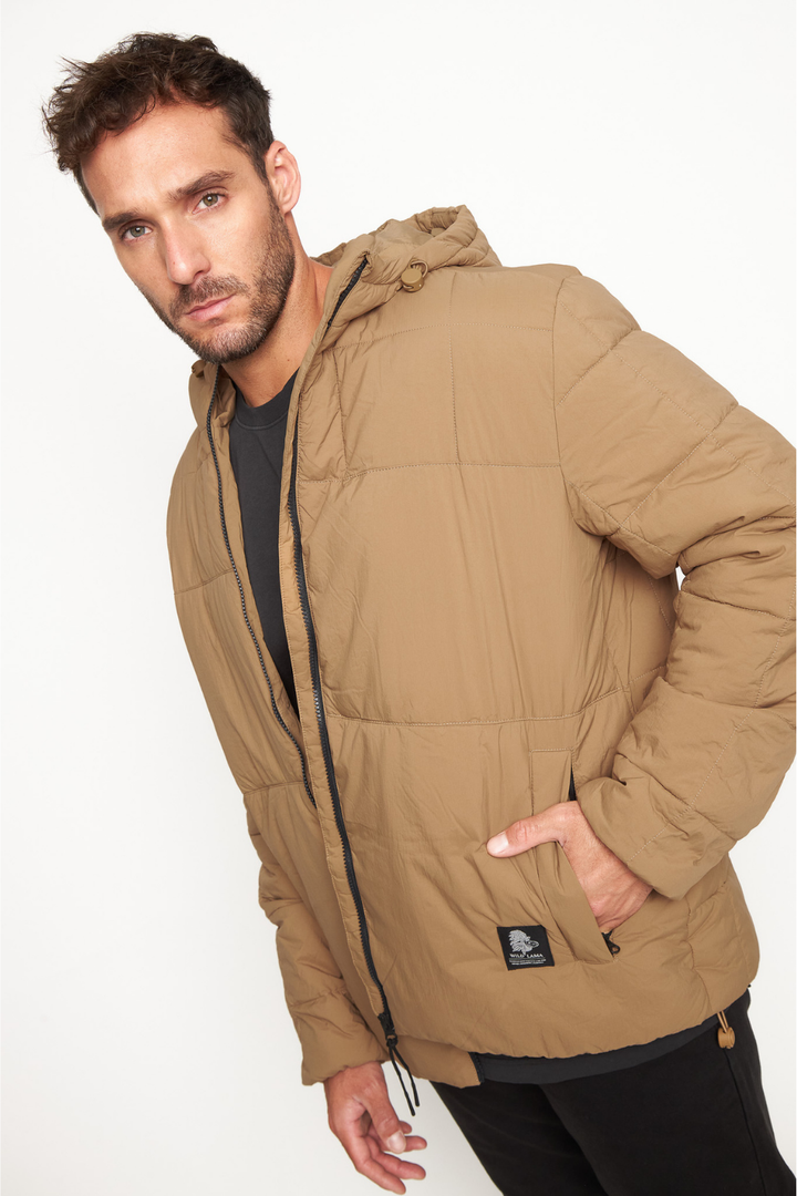 Parka PrimaLoft® Compactable Kun Reciclada Camel Hombre