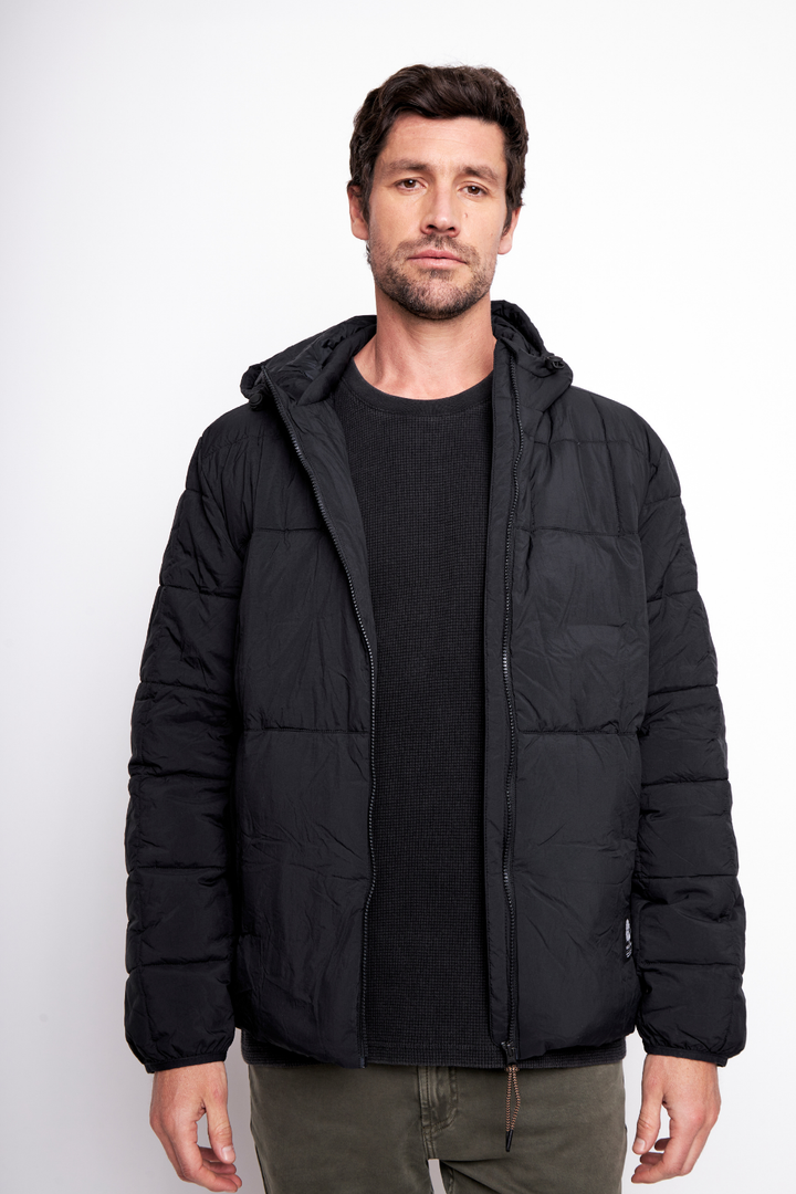Parka PrimaLoft® Compactable Kun Reciclada Negra Hombre