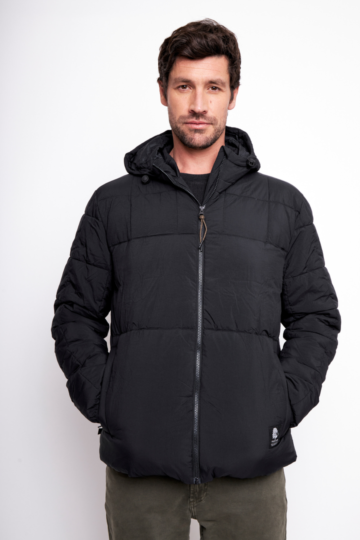 Parka PrimaLoft® Compactable Kun Reciclada Negra Hombre