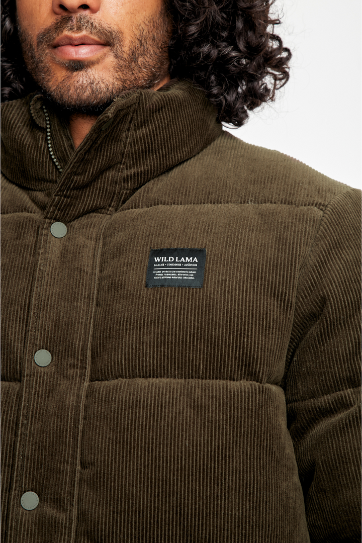 Parka Lauca Corduroy Orgánica Verde Hombre