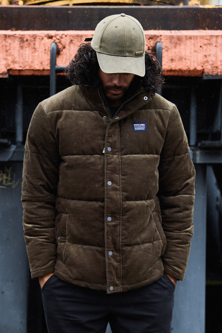Parka Lauca Corduroy Orgánica Verde Hombre