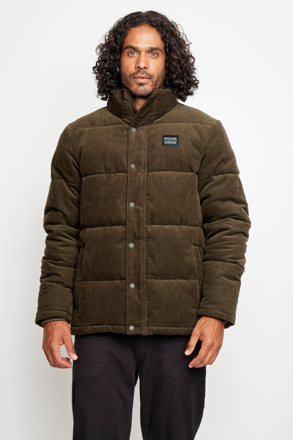 Parka Lauca Corduroy Orgánica Verde Hombre