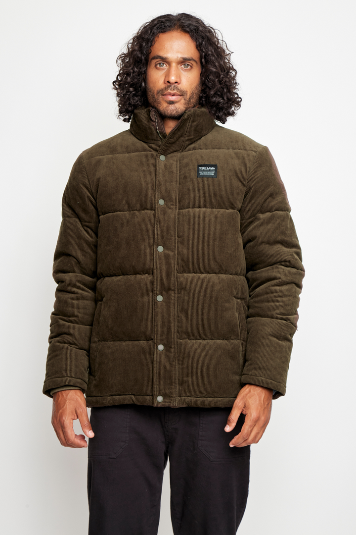 Parka Lauca Corduroy Orgánica Verde Hombre