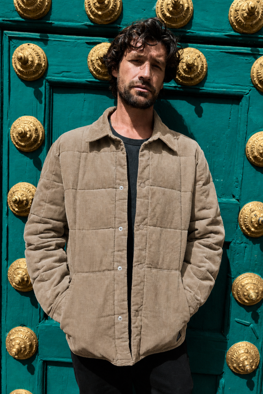 Chaqueta Mone Orgánica Beige Hombre