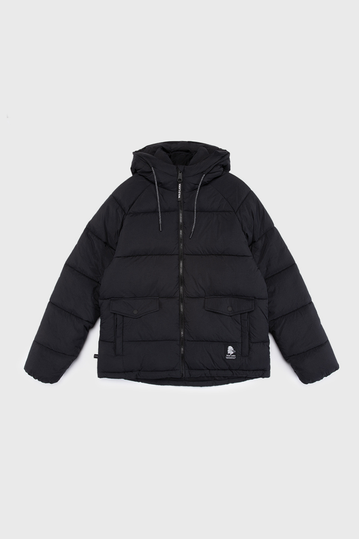 Parka Newy Reciclada Negro Mujer