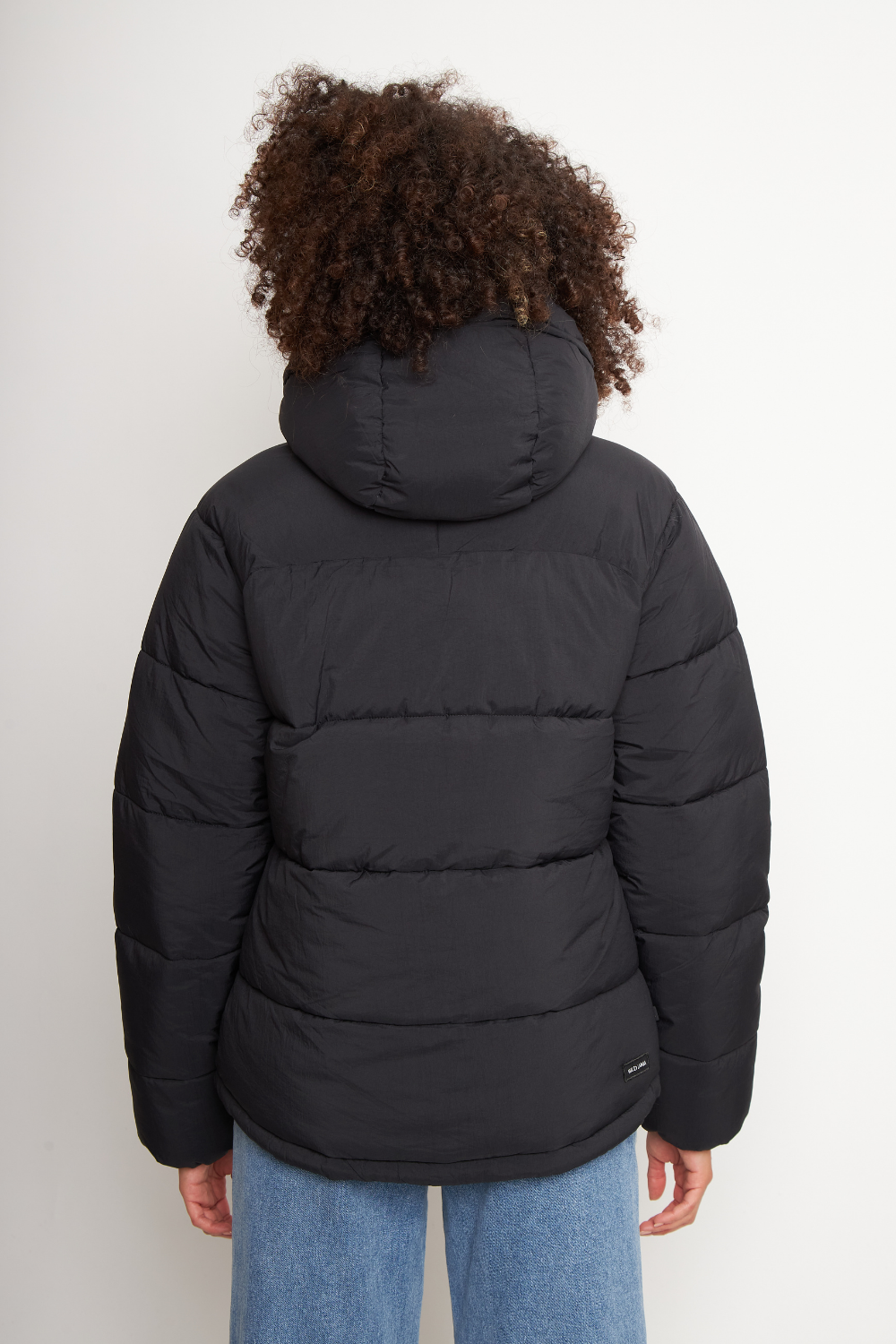 Parka Newy Reciclada Negro Mujer