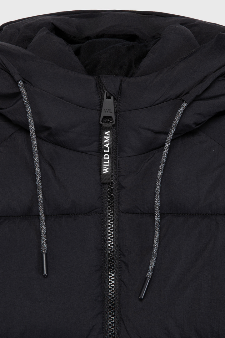 Parka Newy Reciclada Negro Mujer