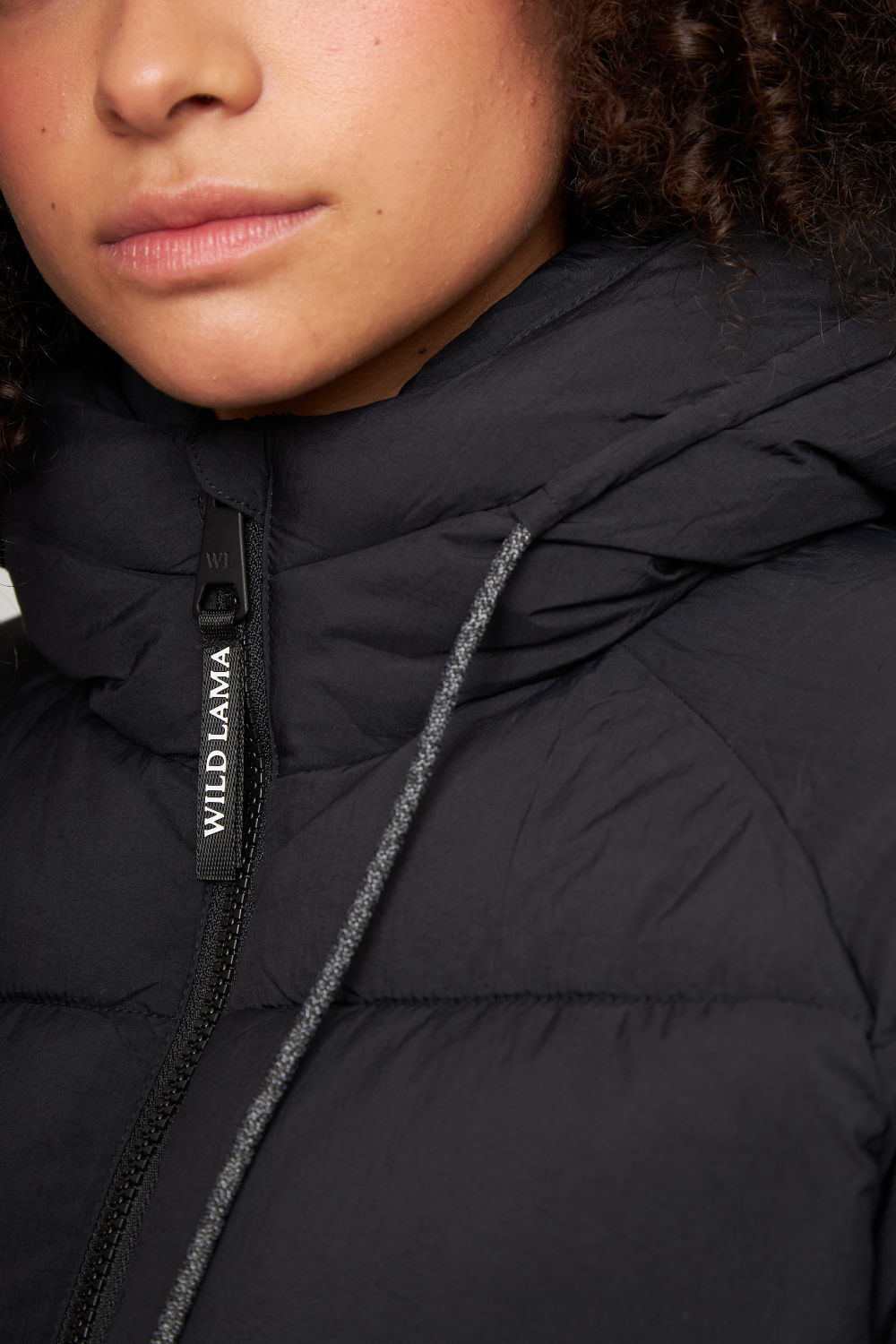 Parka Newy Reciclada Negro Mujer