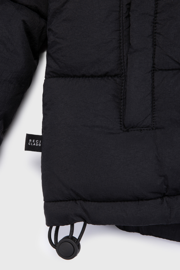 Parka Newy Reciclada Negro Mujer