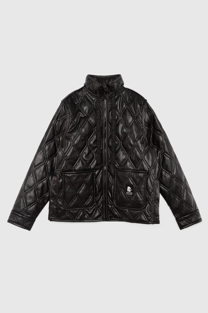 Parka Nita PU Reciclada Negro Mujer