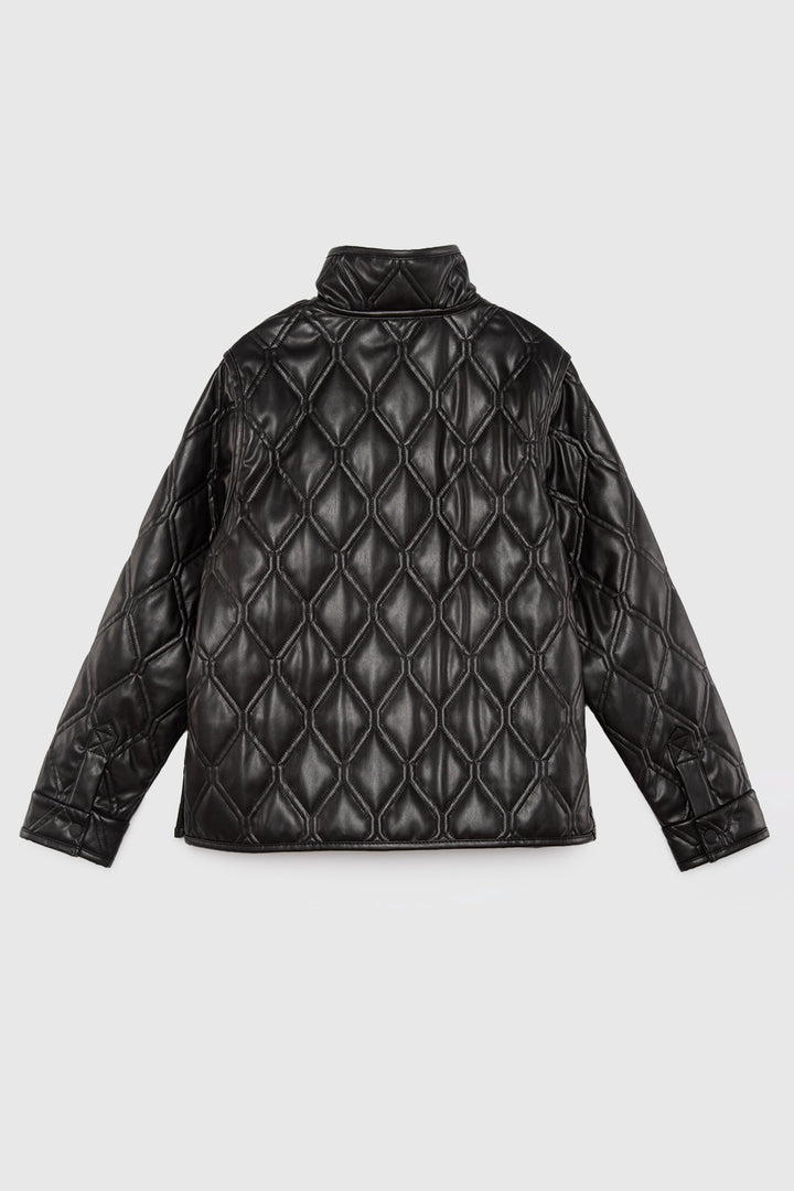 Parka Nita PU Reciclada Negro Mujer