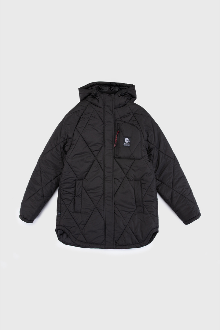 Parka Oni Reciclada Negra Mujer