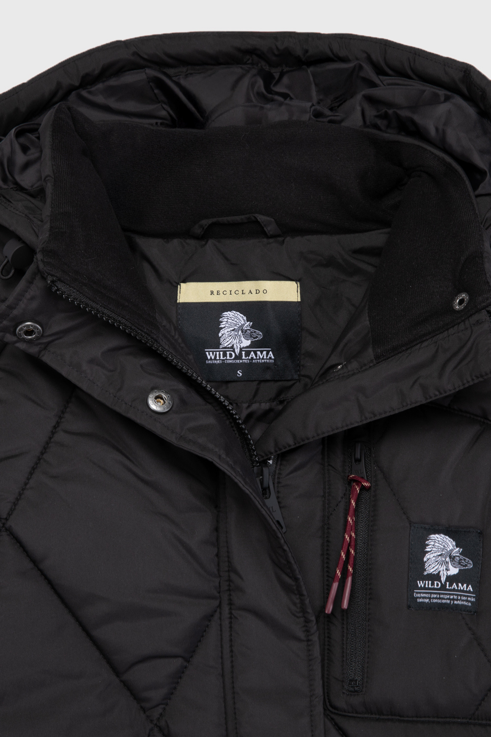 Parka Oni Reciclada Negra Mujer