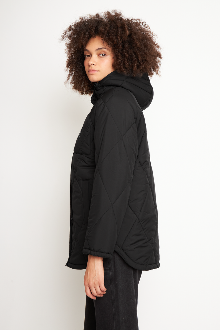 Parka Oni Reciclada Negra Mujer