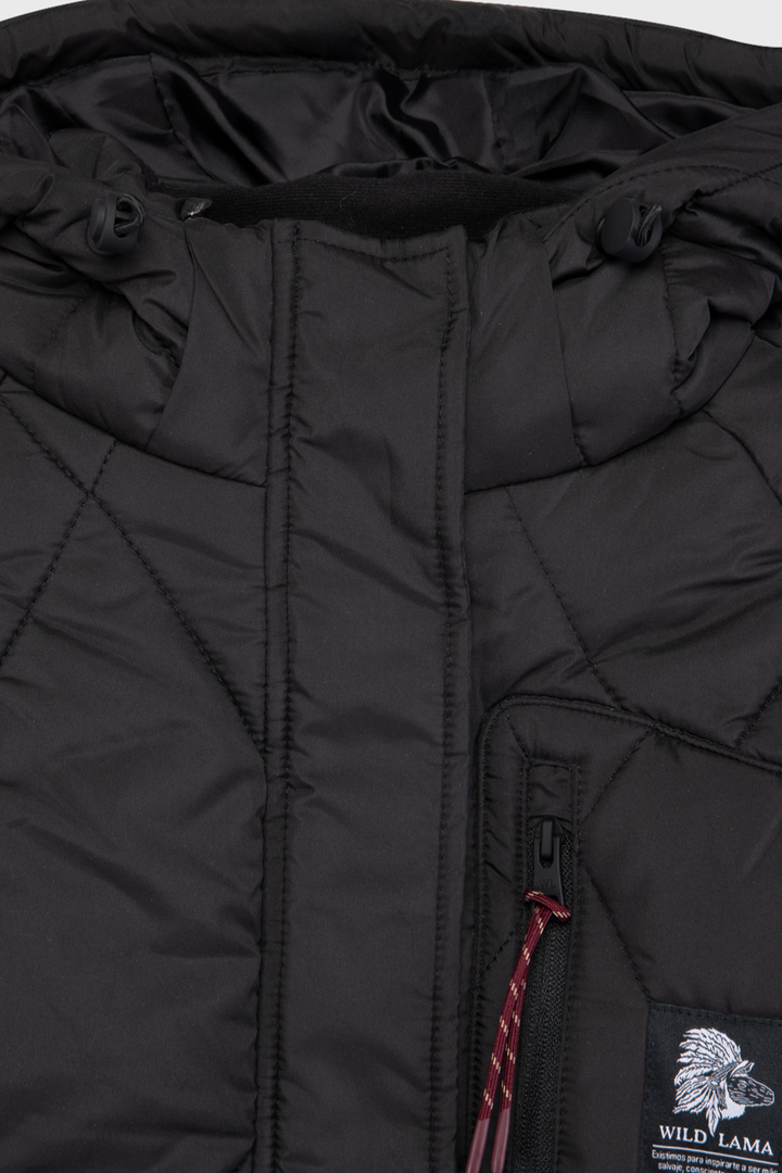 Parka Oni Reciclada Negra Mujer