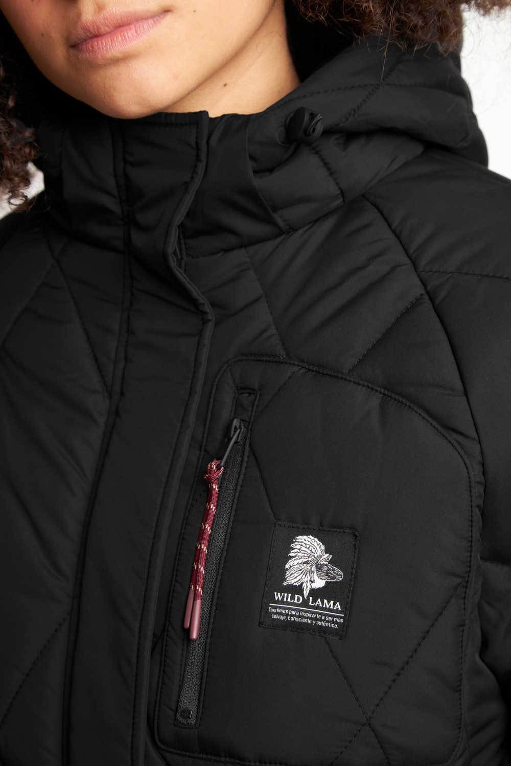 Parka Oni Reciclada Negra Mujer