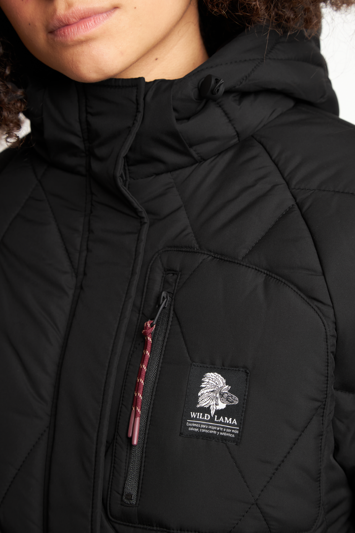 Parka Oni Reciclada Negra Mujer