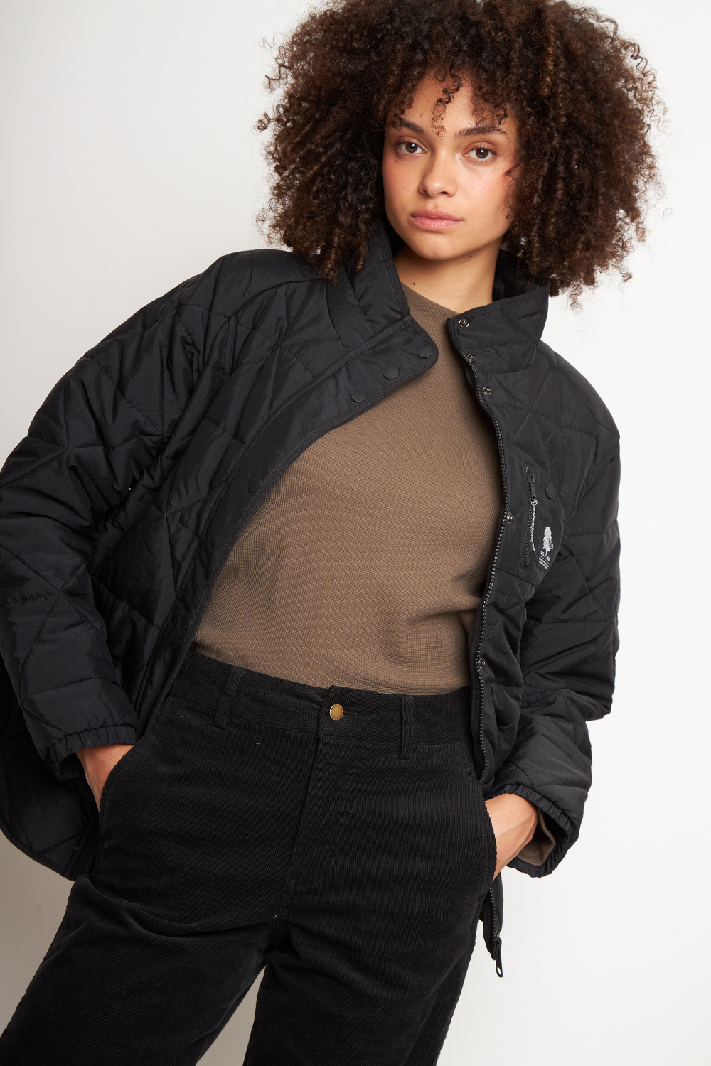 Parka Rena Reciclada Negro Mujer