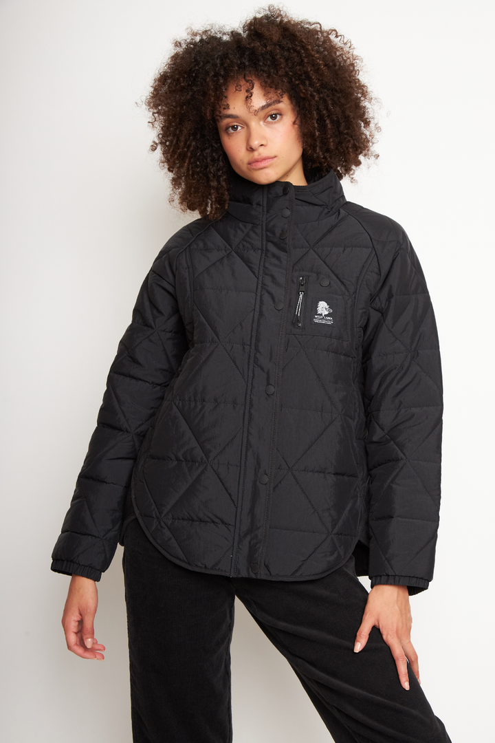 Parka Rena Reciclada Negro Mujer