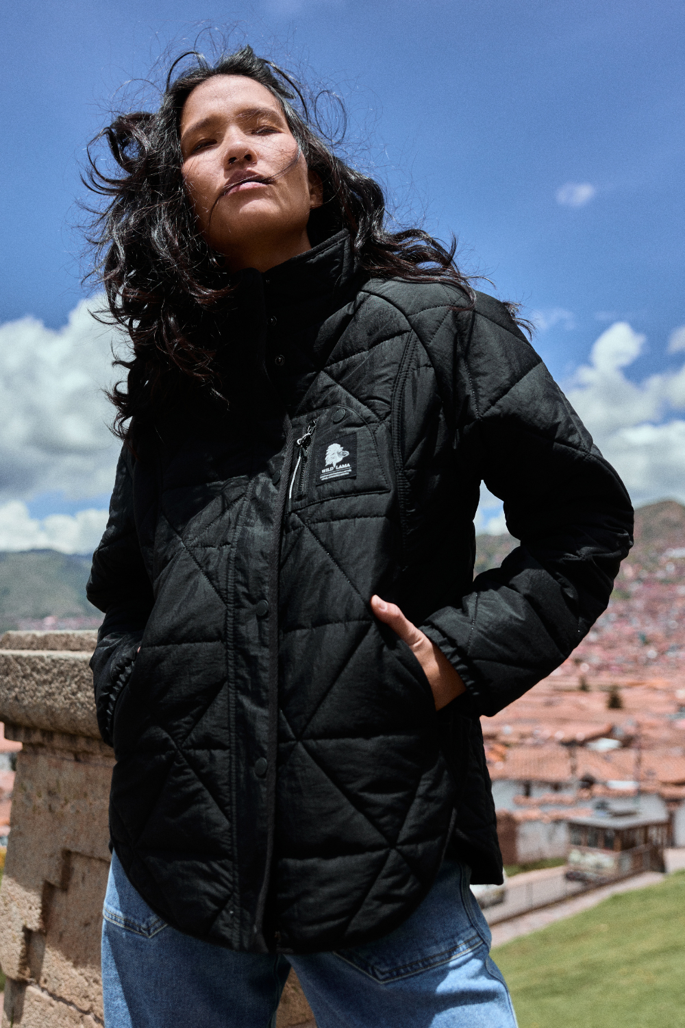 Parka Rena Reciclada Negro Mujer