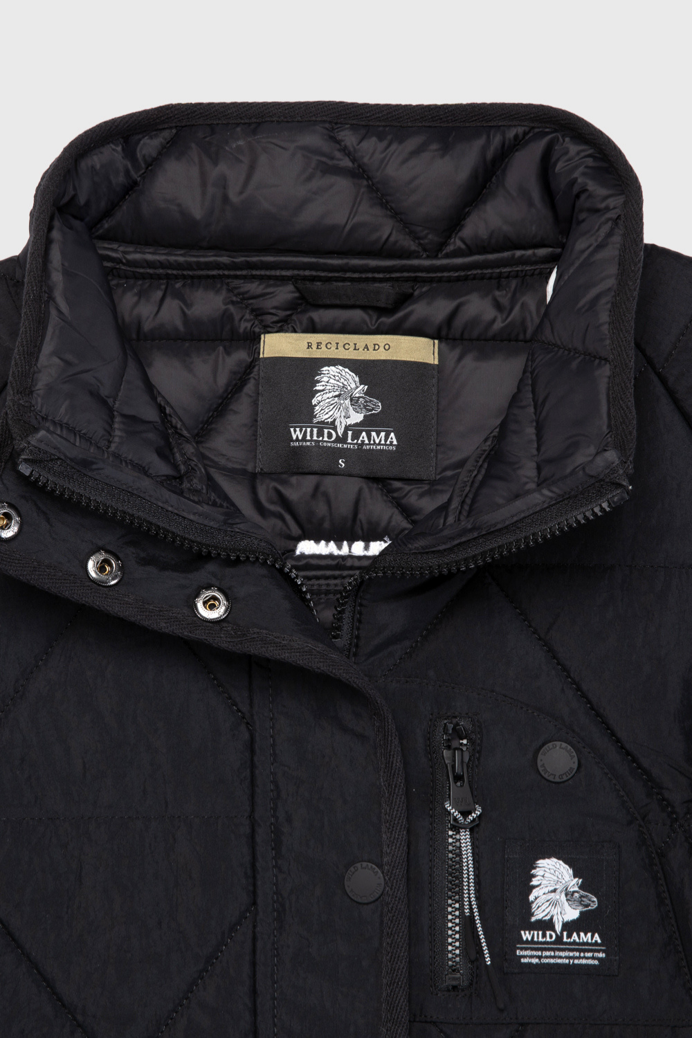 Parka Rena Reciclada Negro Mujer