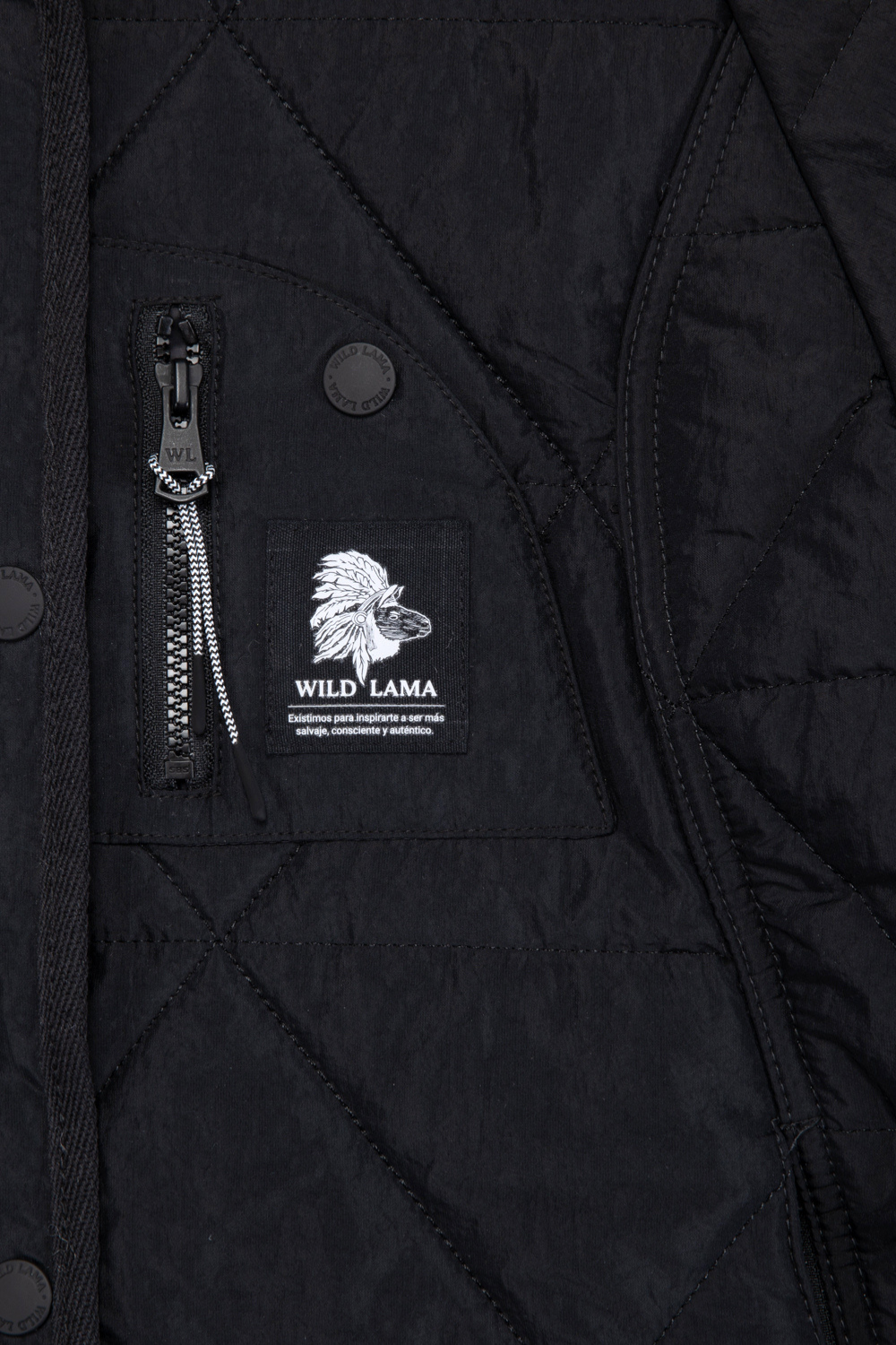 Parka Rena Reciclada Negro Mujer