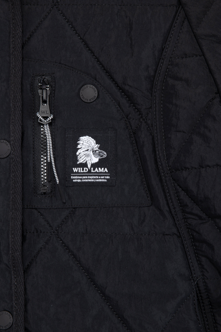 Parka Rena Reciclada Negro Mujer