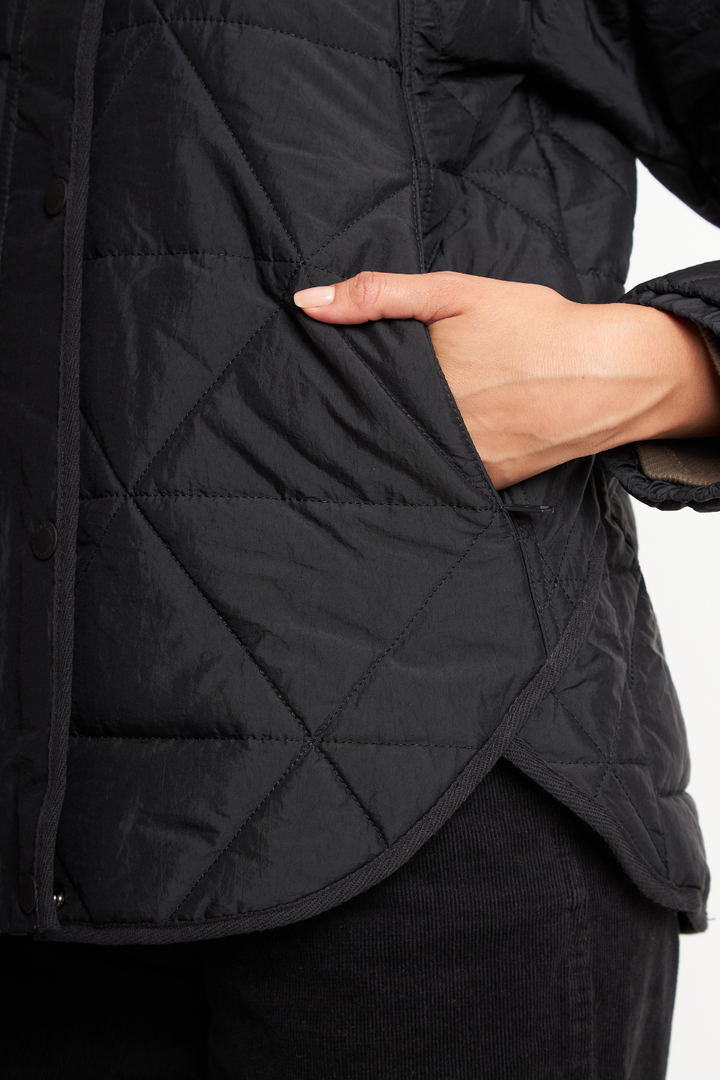 Parka Rena Reciclada Negro Mujer