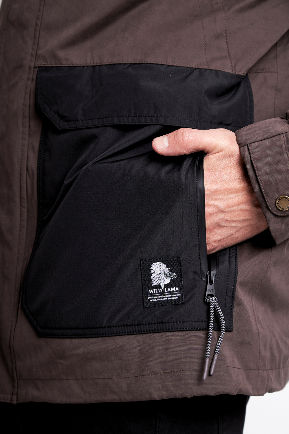 Parka Ruga 3 en 1 Reciclada Café Hombre