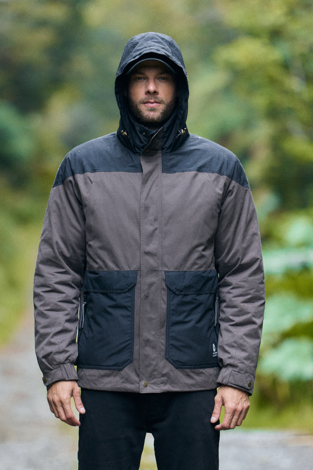 Parka Impermeable Ruga 3 en 1 Reciclada Café Hombre