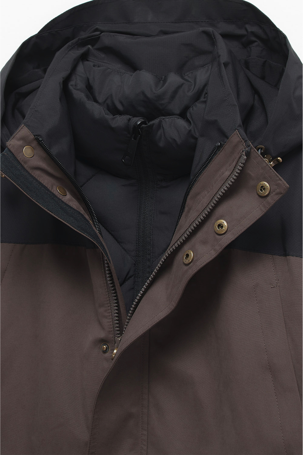 Parka Ruga 3 en 1 Reciclada Café Hombre