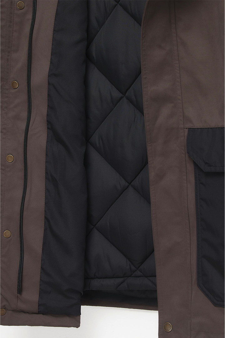 Parka Ruga 3 en 1 Reciclada Café Hombre