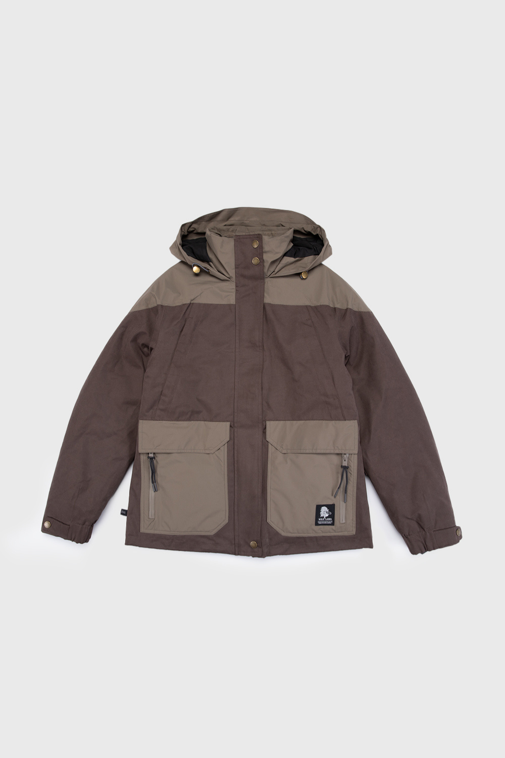 Parka Ruga Reciclada Café Mujer