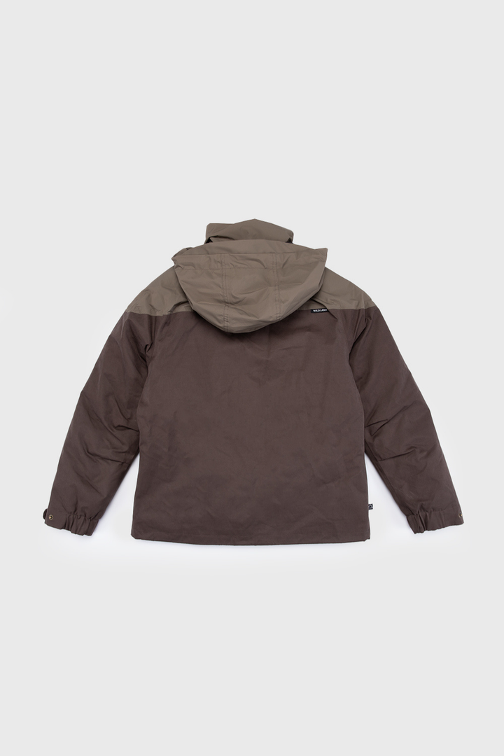 Parka Ruga Reciclada Café Mujer