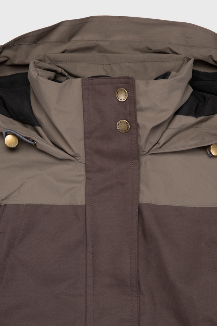 Parka Ruga Reciclada Café Mujer