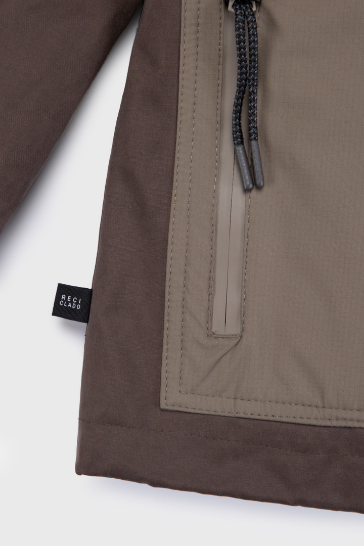 Parka Ruga Reciclada Café Mujer