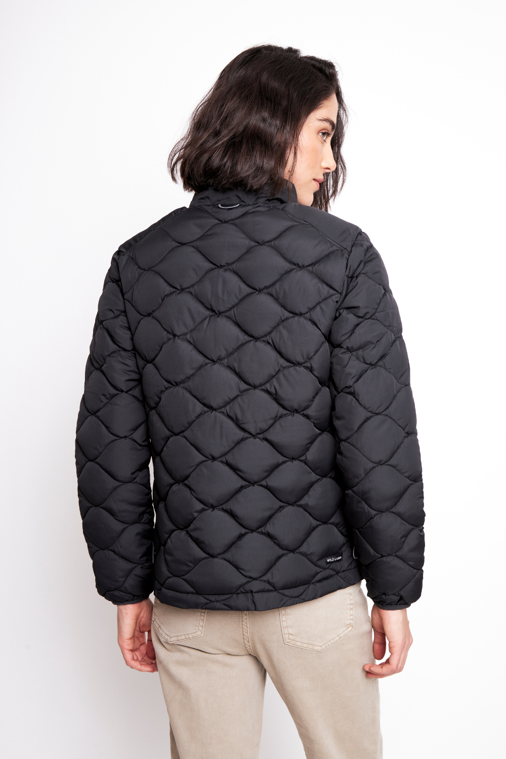 Parka Ruga 3 en 1 Reciclada Negra Mujer