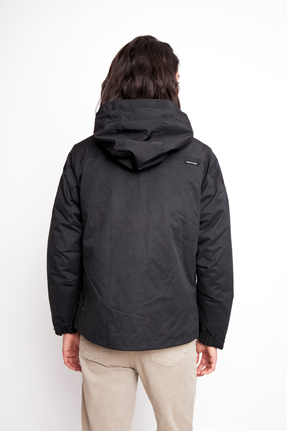 Parka Ruga 3 en 1 Reciclada Negra Mujer