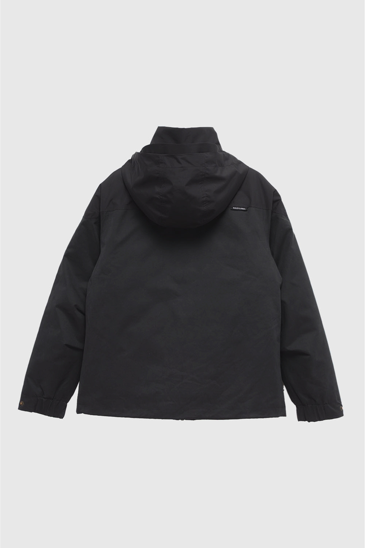 Parka Ruga 3 en 1 Reciclada Negra Mujer