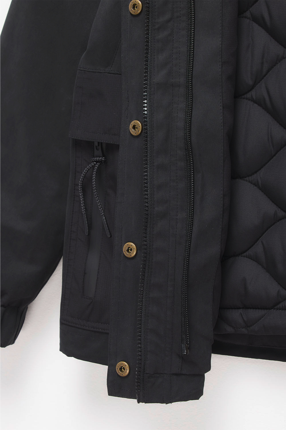 Parka Ruga 3 en 1 Reciclada Negra Mujer