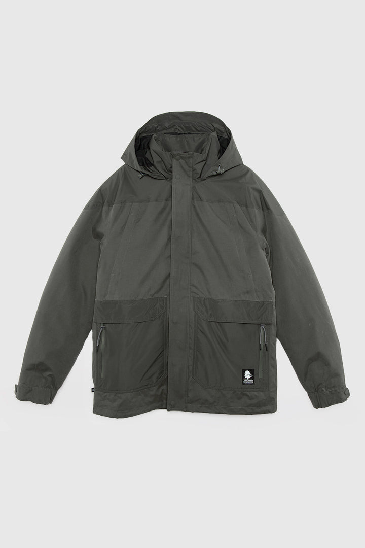 Parka Ruga 3 en 1 Reciclada Verde Hombre