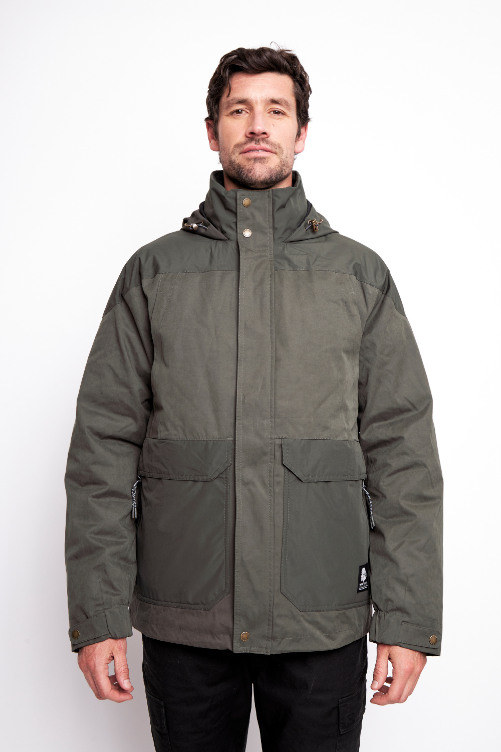 Parka Ruga 3 en 1 Reciclada Verde Hombre