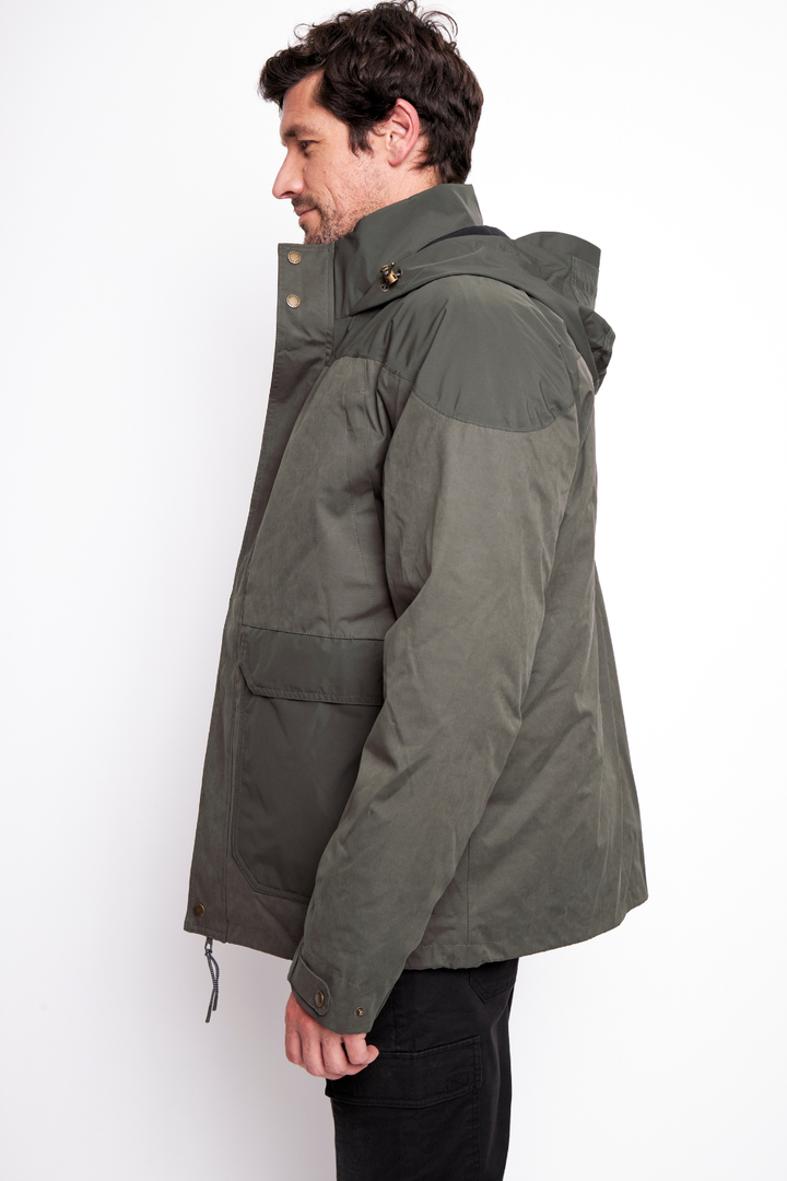 Parka Ruga 3 en 1 Reciclada Verde Hombre