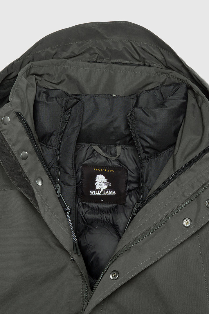 Parka Ruga 3 en 1 Reciclada Verde Hombre