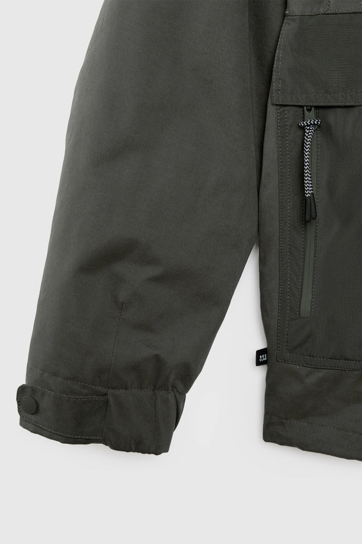 Parka Ruga 3 en 1 Reciclada Verde Hombre