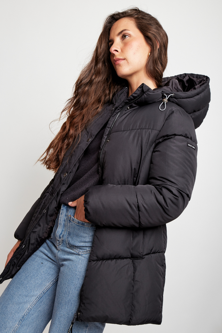 Parka Sadi Reciclada Negra Mujer