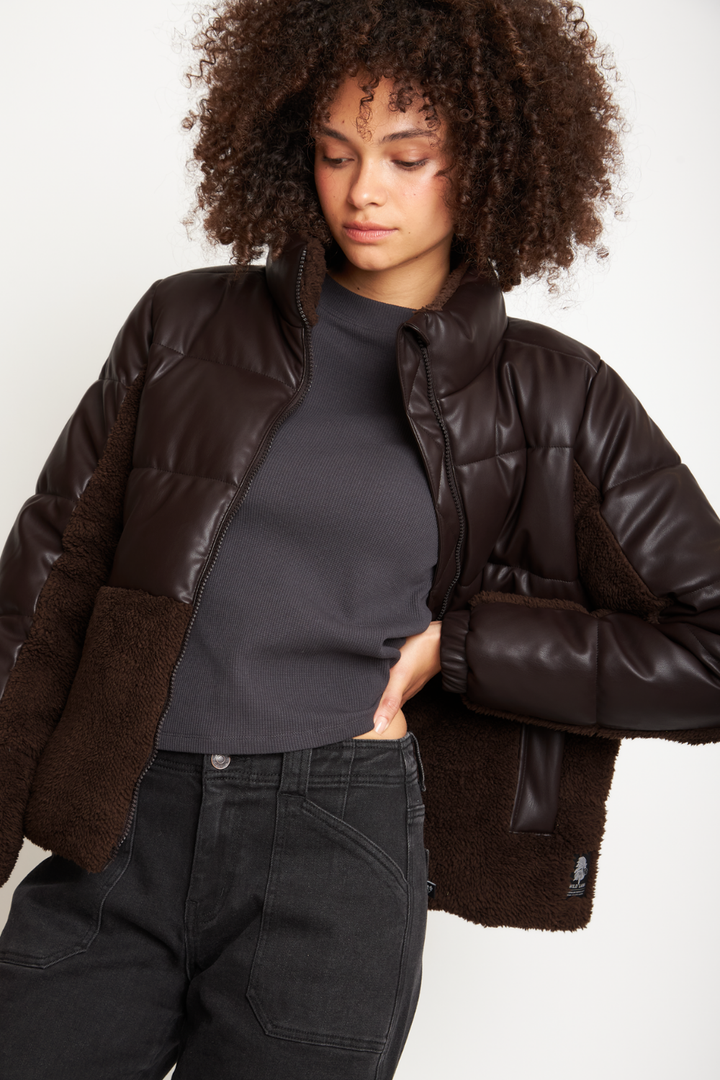 Parka Tala Reciclada Café Mujer