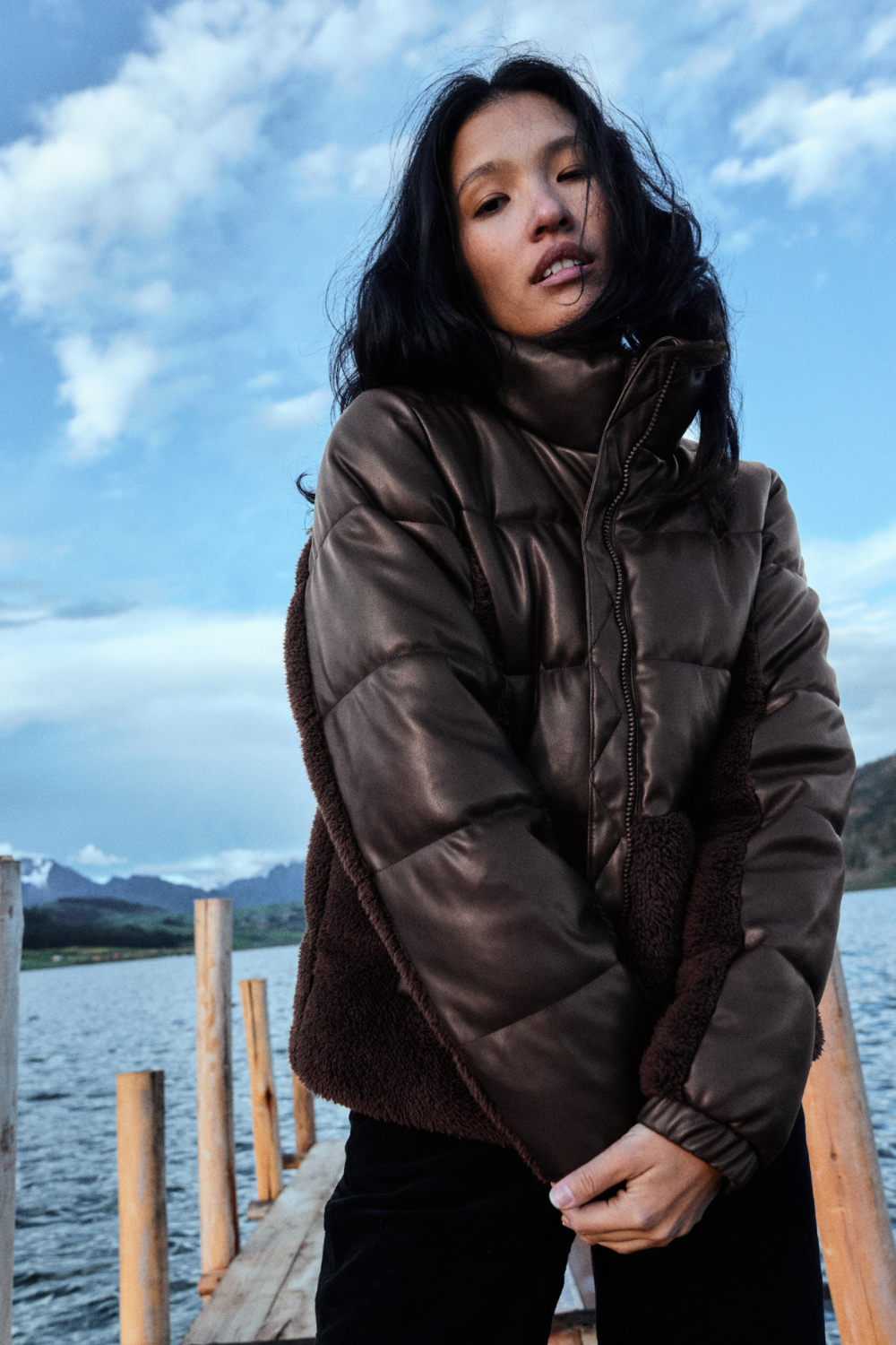 Parka Tala Reciclada Café Mujer